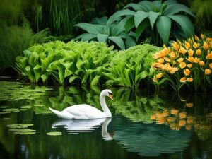 co jedzą łabędzie